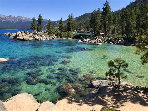 The crystal clear water Sand Harbor Beach in Lake Tahoe : r/Outdoors