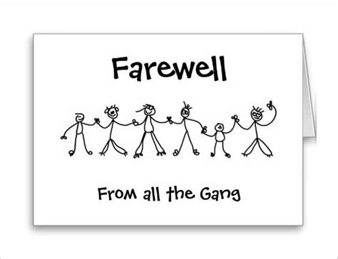 Farewell Printable Cards Free - FREE PRINTABLE TEMPLATES