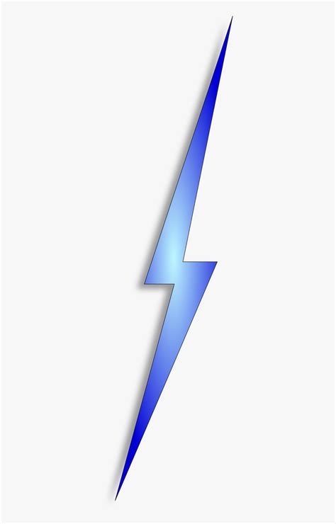 Blue Lightning Bolt Clipart, HD Png Download - kindpng