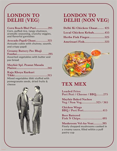 Menu of Mayfair, Dwarka, Delhi | Dineout