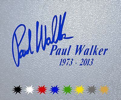 STICKER PEGATINA DECAL VINYL Paul Walker Signature | eBay