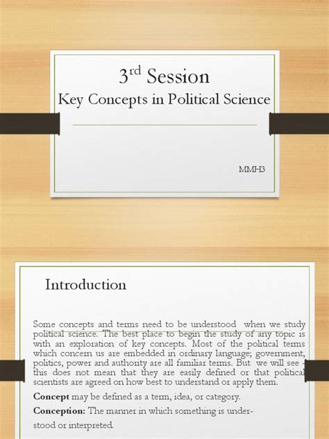 Lecture 03 - Key Concepts in Political Science | PDF | Sovereignty ...