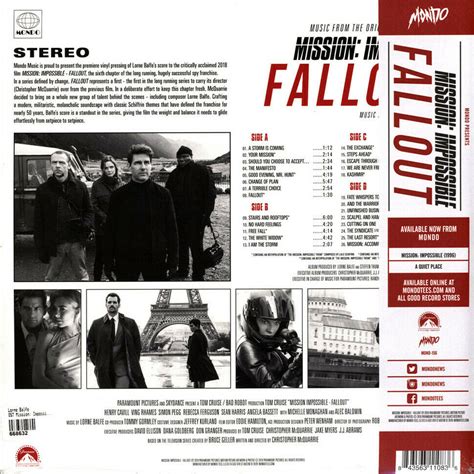 Mission: Impossible - Fallout (Music From The Motion Picture ...