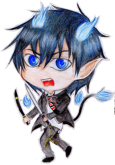 Chibi!Rin Okumura by Aki-TheHunter on DeviantArt