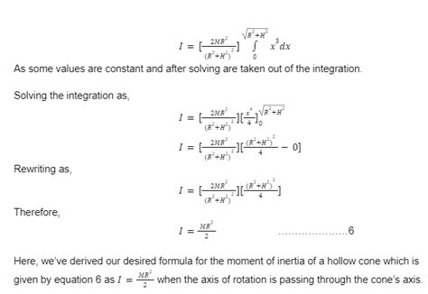 Moment Of Inertia Of A Cone Complete List Of Formulas And Derivation ...