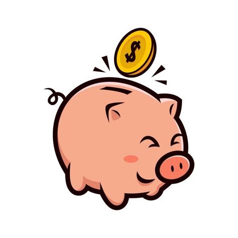 Happy Piggy Bank Mascot Design | Fondo de pantalla elegante, Carátulas para cuadernos, Cerditos