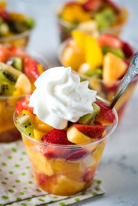 Simple and Easy Homemade Tropical Fruit Cups | Flour on My Fingers