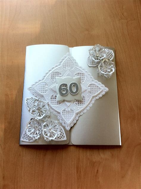 Diamond wedding anniversary card iv just finished to day. Special Wedding Anniversary, Wedding ...