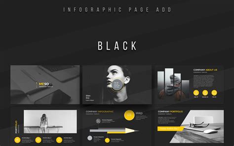 Modern Black And White Powerpoint Template Free