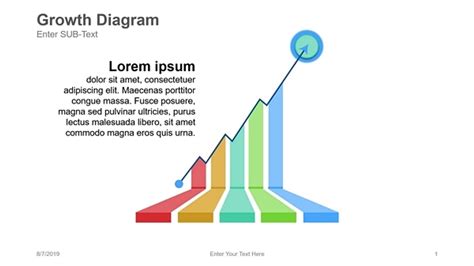 Growth Diagram with Chart and Arrow