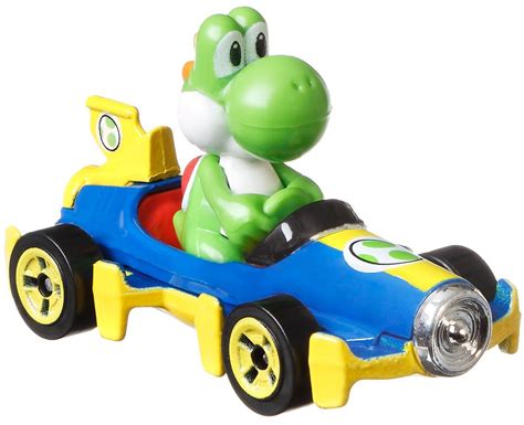 Mattel Hot Wheels Mario Kart Mach 8 Yoshi 1:64 Diecast Car [Loose]