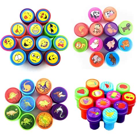 Aliexpress.com : Buy 36Pcs Cartoon Animal Stamps Drawing Toy Set Children Custom Self Inking ...