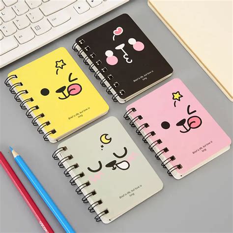 1pcs cute student rollover pocket portable pocket notepad cartoon ...