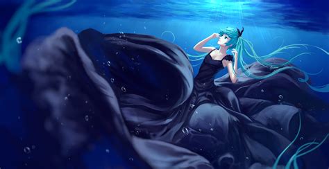 Download Dark Hatsune Miku Anime Vocaloid Dark Anime HD Wallpaper