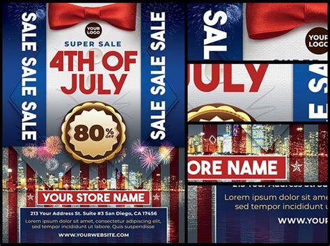 4th of July Sale Flyer 1 - FlyerHeroes