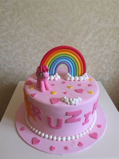 Pinkie Pie Cake | Tortas, Comida divertida para niños, Comida divertida