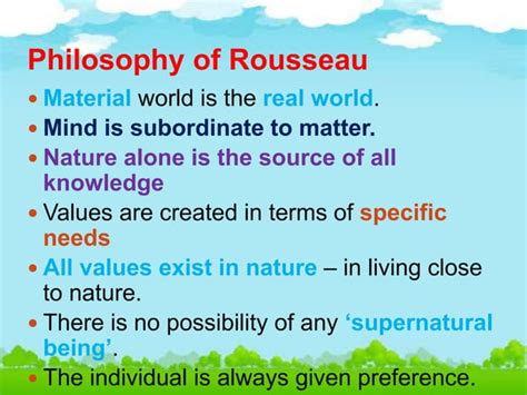 Jean jacques rousseau and his contribution in educational philosophy