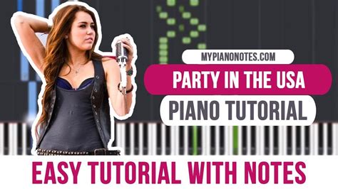 Party In the USA - Piano Chords & Notes | Easy tutorial - YouTube