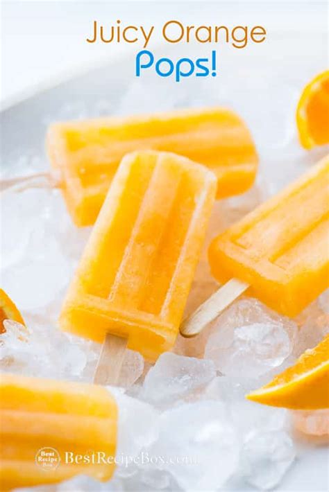 Orange Popsicles Recipe Juicy and Refreshing Ice Cream