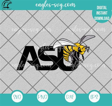 Alabama State Hornets Logo SVG PNG file for Cricut