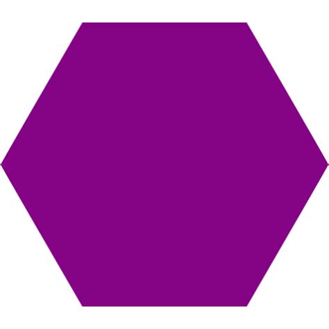 Purple hexagon icon - Free purple shape icons