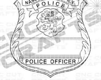 Nassau County Police Badge SVG - Etsy