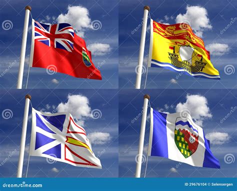 Canadian State Flags stock illustration. Illustration of state - 29676104