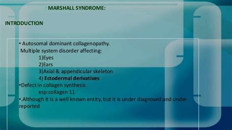 Marshall syndrome