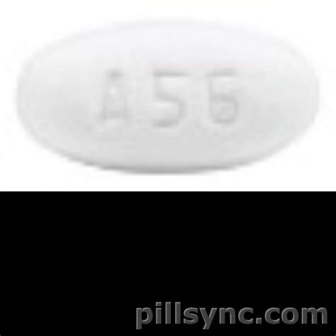 WHITE OVAL A56 - etravirine tablet 25 mg Pill Images