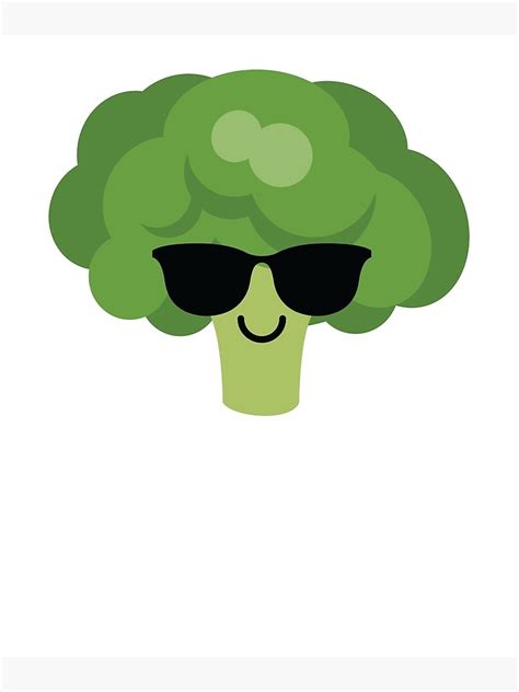 "Broccoli Emoji " Framed Art Print by HippoEmo | Redbubble