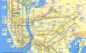 NYC Subway Map (Horizontal) - New York Transit Museum