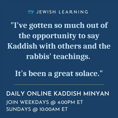 Kaddish Minyan - Kibbitz Online