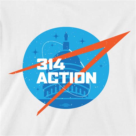 3.14 Action - Astro Logo (Unisex White Tee) - 314 Action Webstore