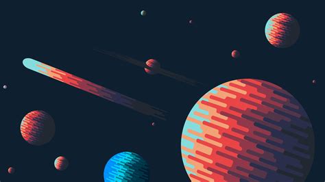 Space planets 4K wallpaper