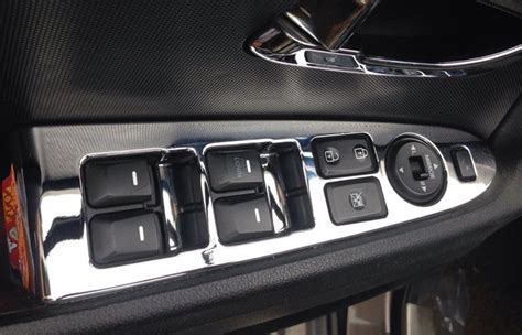 KIA Sportage R 2014 Auto Interior Trim Parts , ABS Chromed Window Switch Cover