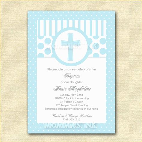 Free Printable Baptism Invitations Templates Of Baptism Vitations All ...