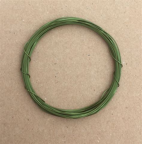 Coloured Copper Wire, Green, 0.5mm, 24 Gauge, 4m (4.3 yards) Metalwork ...