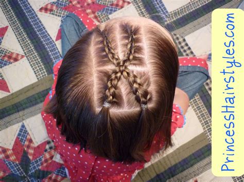 Patriotic Ribbon Cornrows | Hairstyles For Girls - Princess Hairstyles