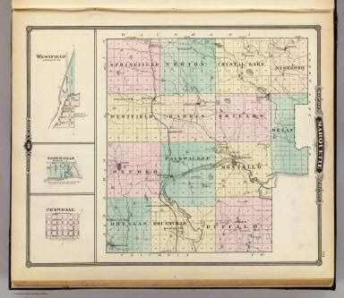 Map of Marquette County & Westfield, Harrisville & Packwaukee, Wisconsin. / Snyder, Van Vechten ...