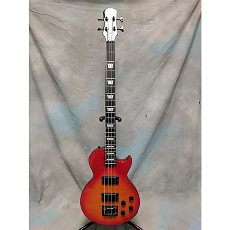 Used Epiphone Les Paul Bass Electric Bass Guitar Heritage Cherry ...