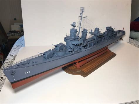 USS Fletcher Destroyer Ship Modeldetailed Scale Model 31 - Etsy