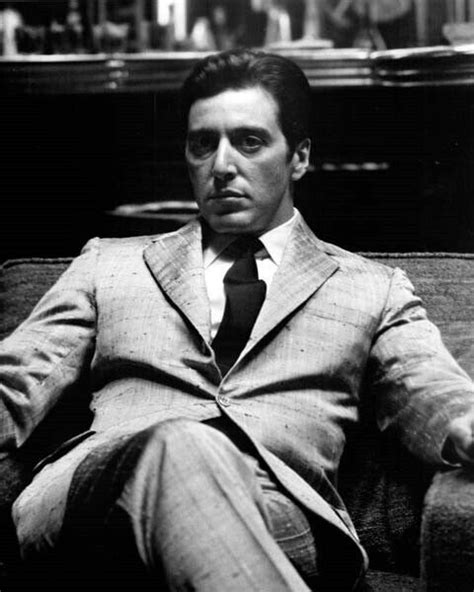 Al Pacino in silk suit in chair iconic pose The Godfather Part II 8x10 ...