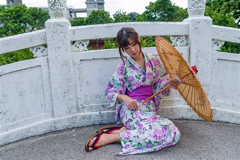 1080P Free download | Asian Model Women Long Hair Dark Hair Women Outdoors Japanese Kimono Women ...