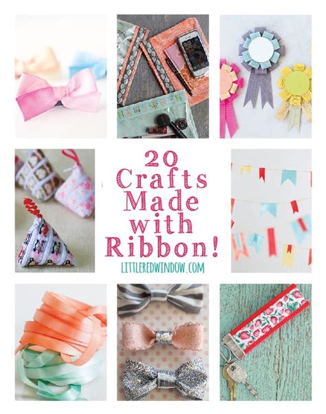 20 Crafts Made with Ribbon! - Little Red Window