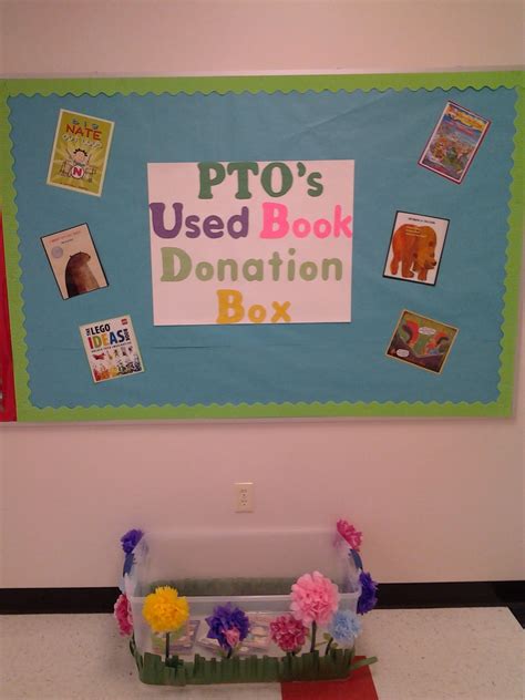 PTO's Used Book Donation Box. We sold our used books for a quarter ...