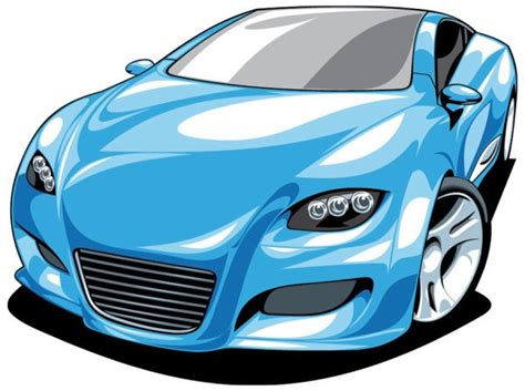 Blue Car Cartoon - ClipArt Best