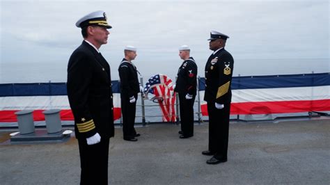 DVIDS - Images - USS Lake Champlain Conducts Burial at Sea [Image 8 of 10]