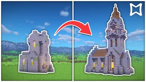 How To Transform A Village Church In Minecraft | Survival Build - YouTube