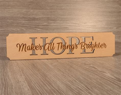 Hope Wall Sign Hope Wood Wall Art Hope Wall Decor Hope | Etsy