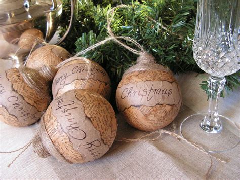 Rustic Christmas ornament set of 5. by Mydaisy2000 on Etsy